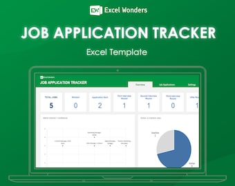 Job Application Tracker Excel Template | Excel Wonders