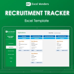 Recruitment Tracker Excel Template: Applicant Tracking & Interview Management
