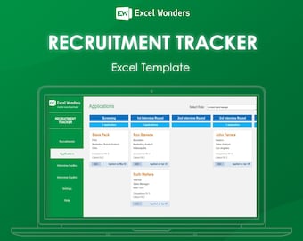 Recruitment Tracker Excel Template: Applicant Tracking & Interview Management