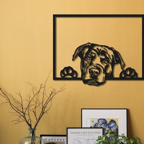 Dog Metal Wall Art Metal Wall Decor Housewarming Gift Home Etsy