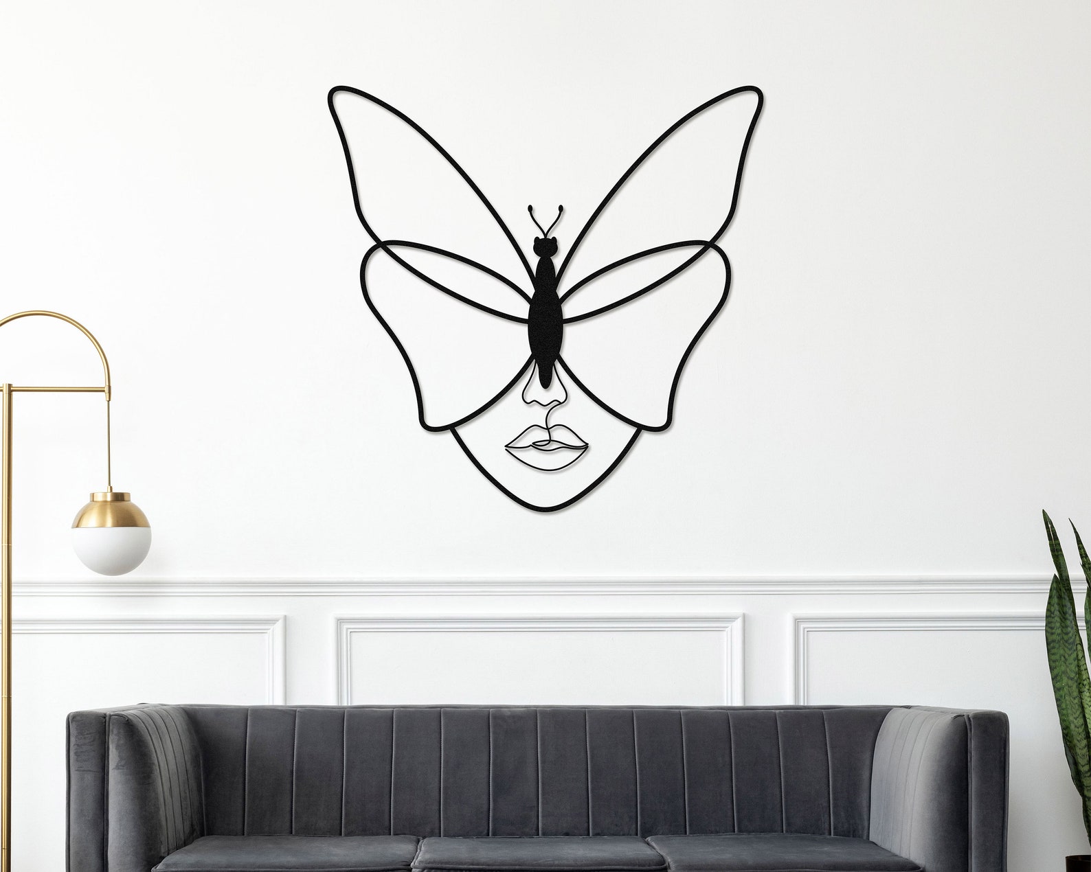 Gold Metal Butterfly Wall Art Butterfly Women Home Decor Etsy