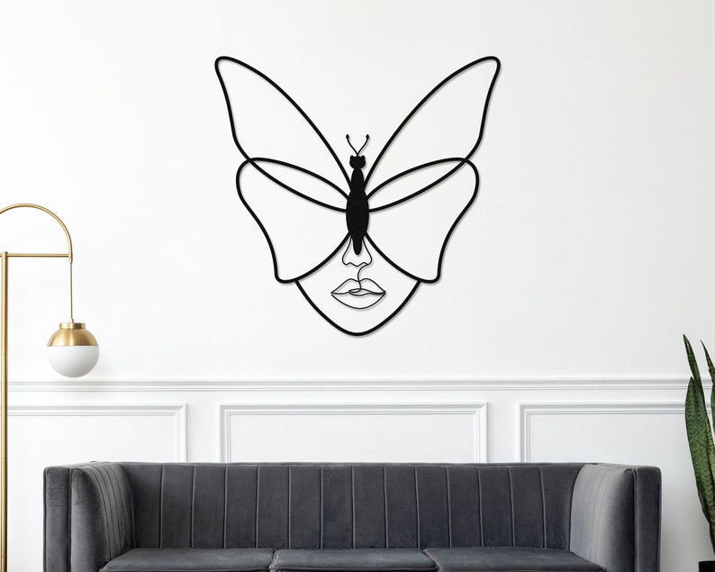 Gold Metal Butterfly Wall Art Butterfly Women Home Decor Etsy