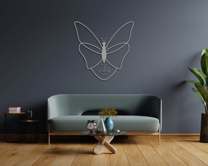 Gold Metal Butterfly Wall Art Butterfly Women Home Decor Etsy
