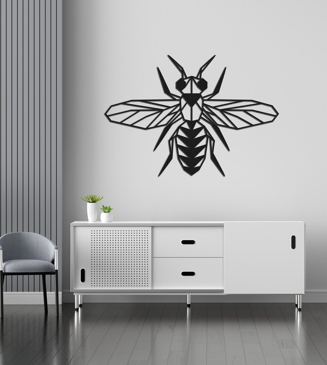 Bee Metal Wall Art Metal Wall Decor Housewarming Gift Home Etsy