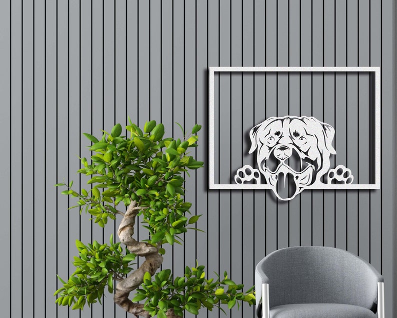 Dog Metal Wall Art Metal Wall Decor Housewarming Gift Home Etsy