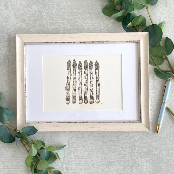 Asparagus Painting - Etsy