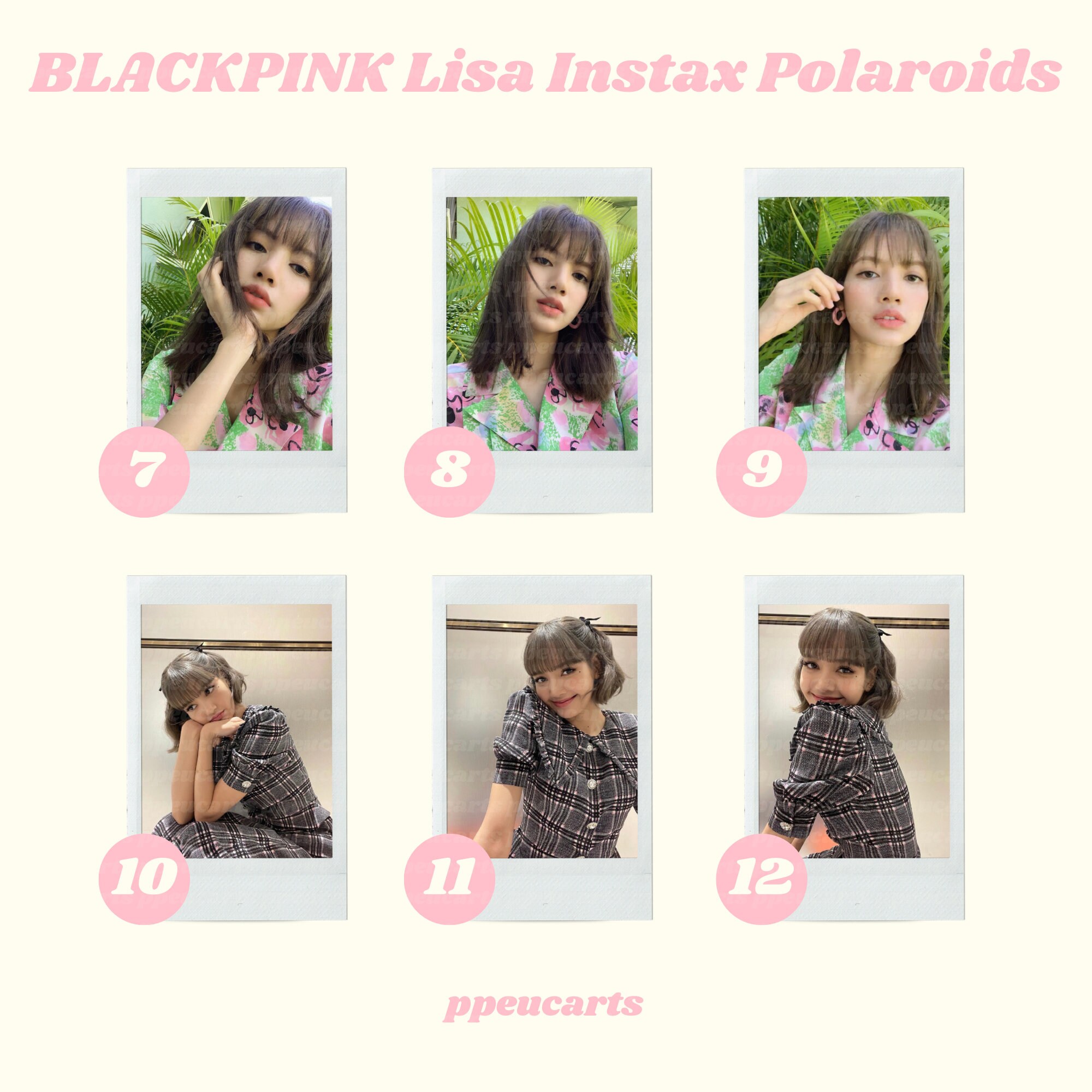 Porte Carte Blackpink Lisa Collage avec adhésif à petits prix