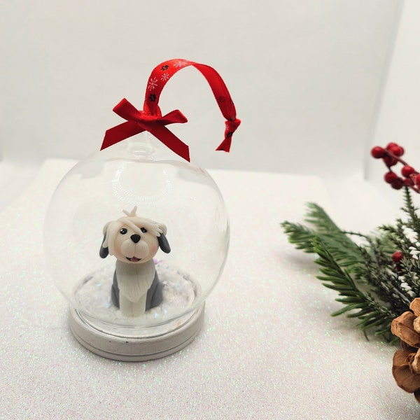 Sheepdog Christmas, dog bauble, sheepdog ornament, dog Christmas decoration, sheepdog gifts, dog gifts, animal lover gifts, token gifts,