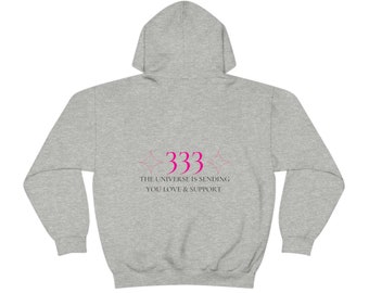 333 Angel Number Hoodie: Universe Sending Love & Support