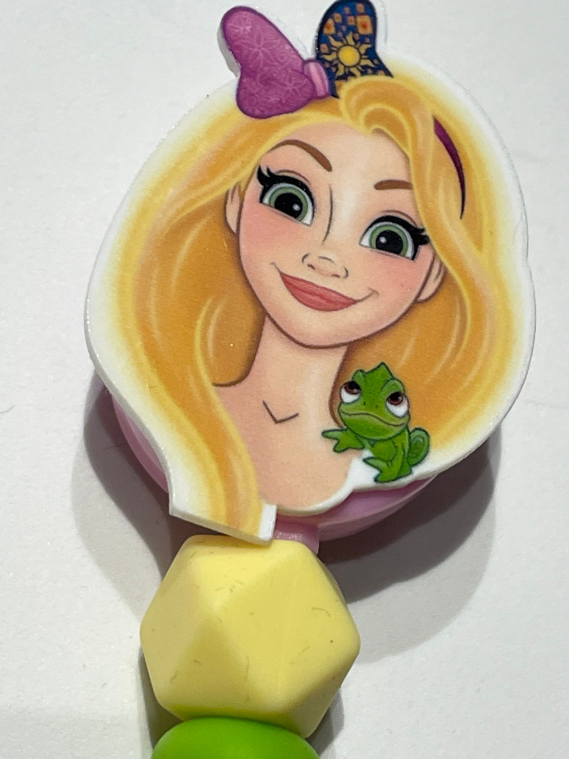 Tangled Rapunzel Pascal Name Badge Reel Custom ID Badge - Etsy