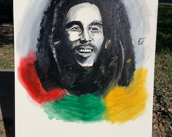 Bob Marley, Canvas Art, Wall Art, Acrylic Painting