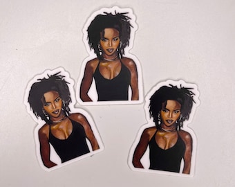 Lauryn Hill, Stickers, Die Cut Stickers, Vinyl Stickers, Waterproof Stickers, Weatherproof Stickers