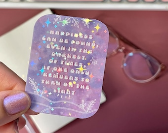 writing paper for letters Happiness Can Be Found- Positive Holographic Sticker for, Journals, Planners, Bottles, Glassware, Laptop