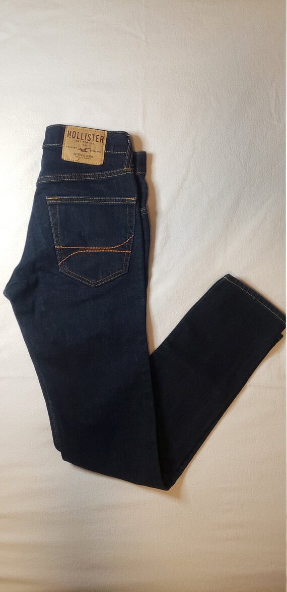 Blue Denim Jeans Straight Leg 