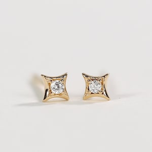 Celeste Stud Earrings | Star Earrings | Vermeil | 925 Sterling Silver | Celestial Jewelry