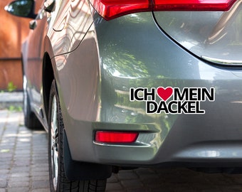 Ich Liebe Mein Dackel Stickers