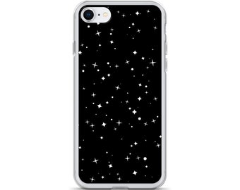 Sterne iPhone Hülle, iPhone Hülle, schwarze Handyhülle, iPhone 13 Hülle, Elektronik, Handyzubehör, Accessoires, Handyhülle