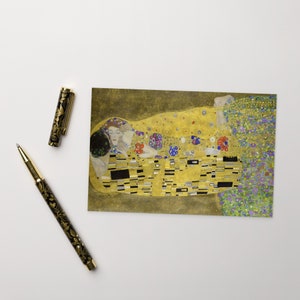 Der Kuss von Gustuv Klimt Standard Postkarte