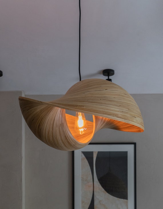 domein Ijdelheid Perforeren Bamboe lampenkap 60 cm hanglamp schaal eettafel lamp - Etsy Nederland
