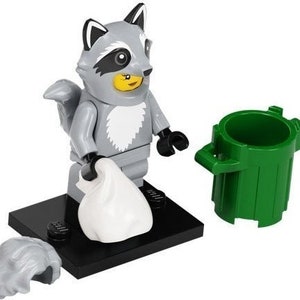 Lego Serie 22 Sammelfigur Basteln, Partytasche Spielzeug, Cracker Geschenk Pferde Roboter Elfe Chilli Rollstuhl Waschbär Kostüm Raccoon Suit Guy