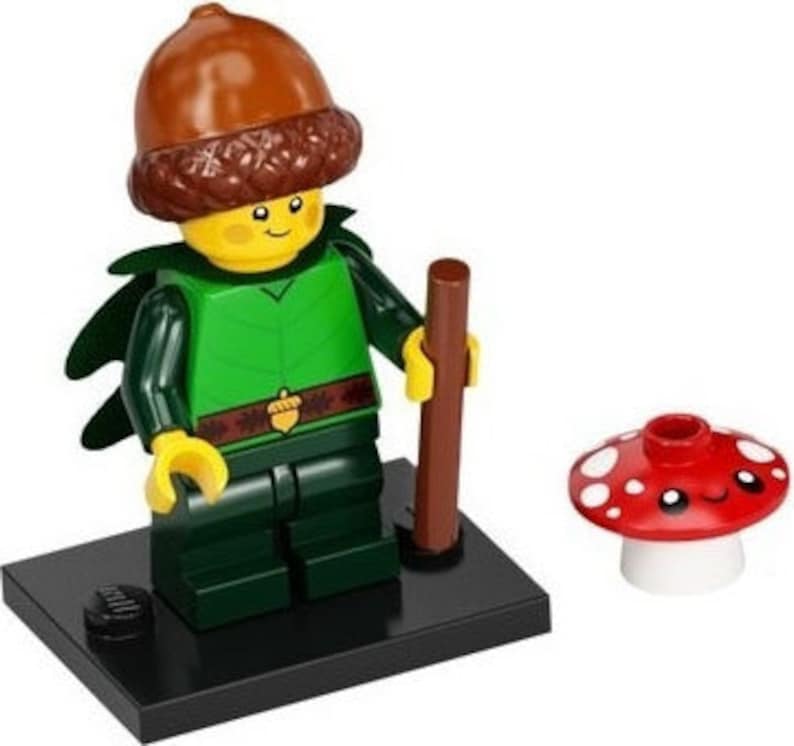 Lego Serie 22 Sammelfigur Basteln, Partytasche Spielzeug, Cracker Geschenk Pferde Roboter Elfe Chilli Rollstuhl Waschbär Kostüm Forest Elf 71032