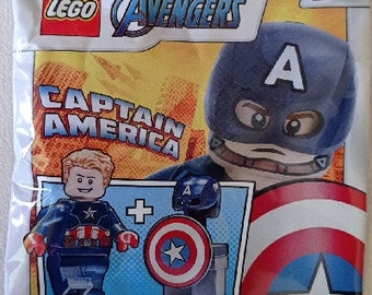 Choose a LEGO Marvel Minifigure Foil Pack Minifigs Models Crafts Birthday Party Gift Bag Toys Fillers Venom Spider-man Iron Man (1 Supplied)