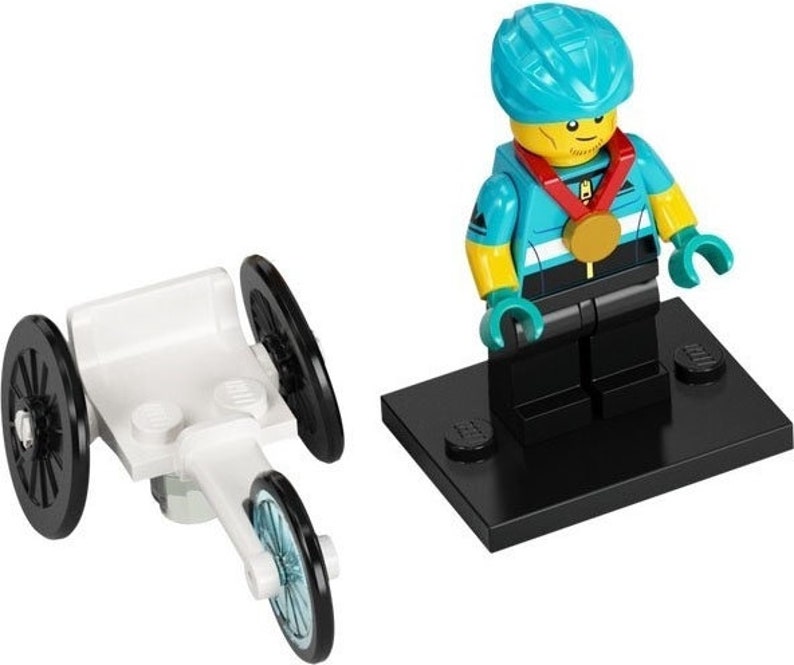 Lego Serie 22 Sammelfigur Basteln, Partytasche Spielzeug, Cracker Geschenk Pferde Roboter Elfe Chilli Rollstuhl Waschbär Kostüm Wheelchair Racer