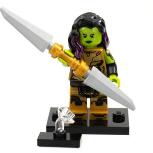 Scegli una minifigure LEGO Marvel in confezione laminata Minifigure Modelli Artigianato Festa di Compleanno Regalo Giocattoli Riempitivi Venom Spider-man Iron Man (1 fornito) Gamora + Blade