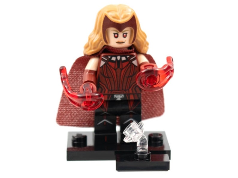 Scegli una minifigure LEGO Marvel in confezione laminata Minifigure Modelli Artigianato Festa di Compleanno Regalo Giocattoli Riempitivi Venom Spider-man Iron Man (1 fornito) Scarlet Witch