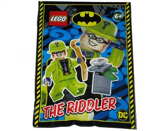 Choose a LEGO DC Super Heroes Minifigure Foil Pack Minifigs Crafts Birthday Party Bag Toys - Batman Joker Penguin Riddler Harley (1 Supplied
