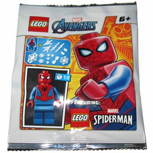 Scegli una minifigure LEGO Marvel in confezione laminata Minifigure Modelli Artigianato Festa di Compleanno Regalo Giocattoli Riempitivi Venom Spider-man Iron Man (1 fornito) Spider-man 242001
