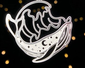 Surfing Whale - Wiccan, Witchy, Spiritual, Unique, Zodiac, Third Eye, Mystic, Supernatural, Metaphysical, Ocean, Blue Whale, Wave, Love