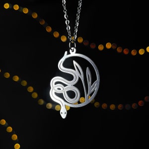 Reedy Snake Necklace - Wiccan, Witchy, Spiritual, Unique, Zodiac, Third Eye, Mystic, Supernatural, Metaphysical, Enlightenment, Elegant