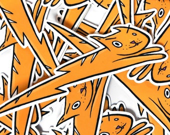 Lightning cat sticker