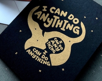 I Can Do Anything gold card