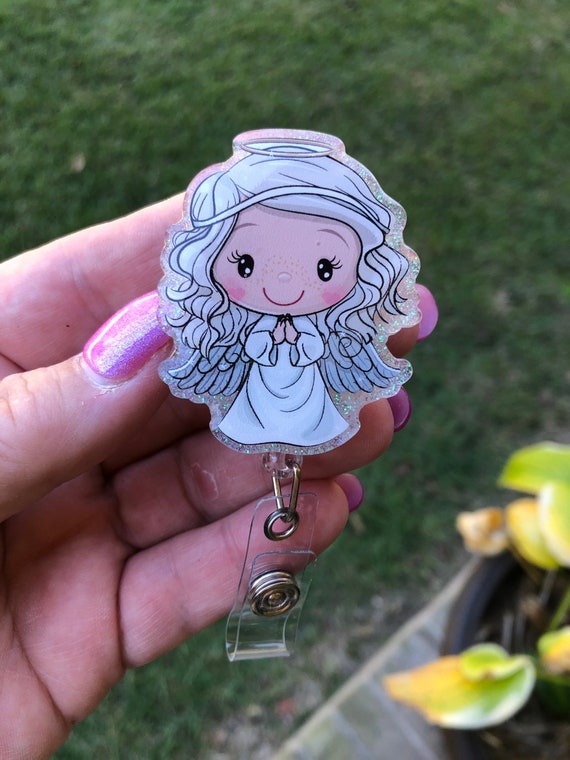 Cute Angel 2 Retractable Badge Reel With Alligator Clip. Great for Anyone  Required to Wear a Badge -  Hong Kong