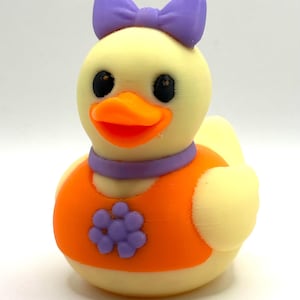 Diva Duck 3D Print File: Blossom & Bow STL (Digital Download)