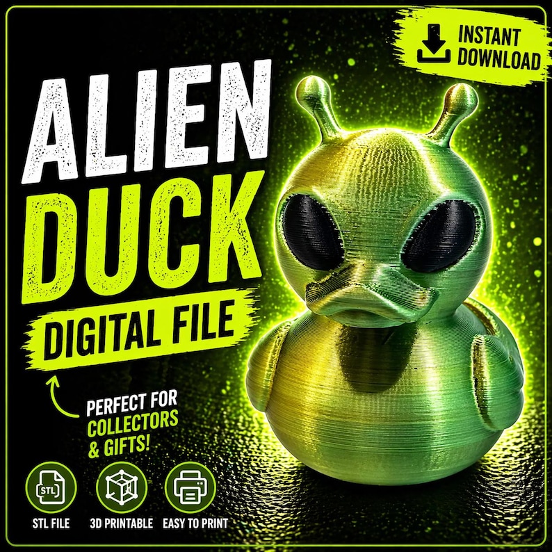 Alien Duck 3D Prints Model | Sci-fi Toy STL File (digital Download) - Etsy