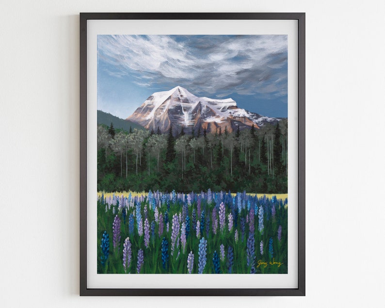 Canadian Rockies Art Print Mount Robson Provincial Park Acrylic