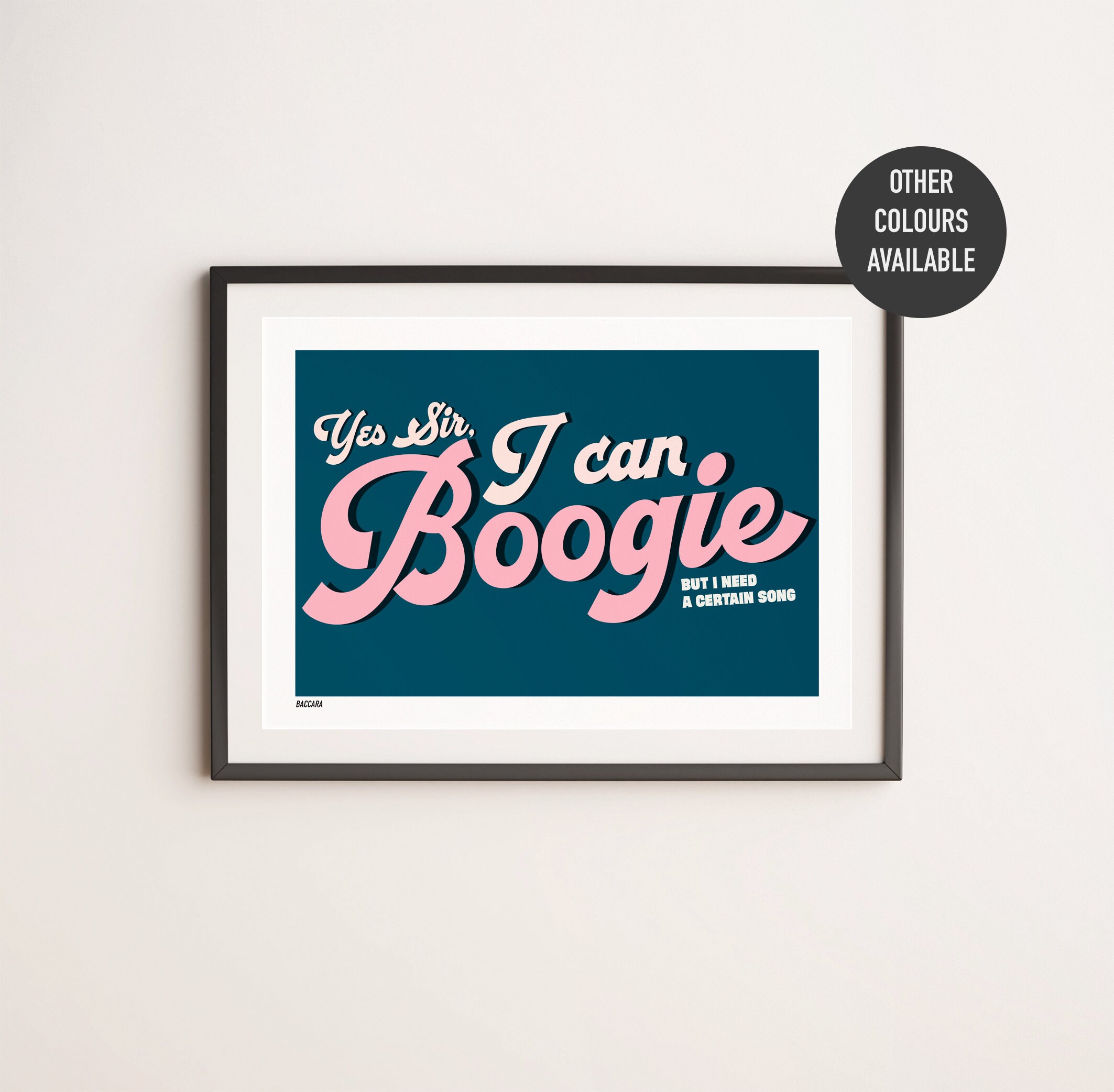 Parole Yes Sir I Can Boogie Yes sir poster - Etsy France
