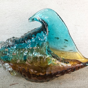 Handmade Blown Colorful Conch Shell Art Glass Sculptures Beach Sculpture,Glass Conch,Beach Art,Ocean Art,Shell Sculpture Home Decor Gift