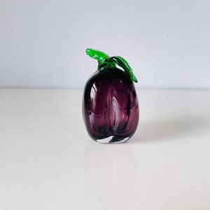 Murano Blown Glass Fruit Pepper For Kitchen Decoration Fruit Figurine, Glass Fruit Figurine