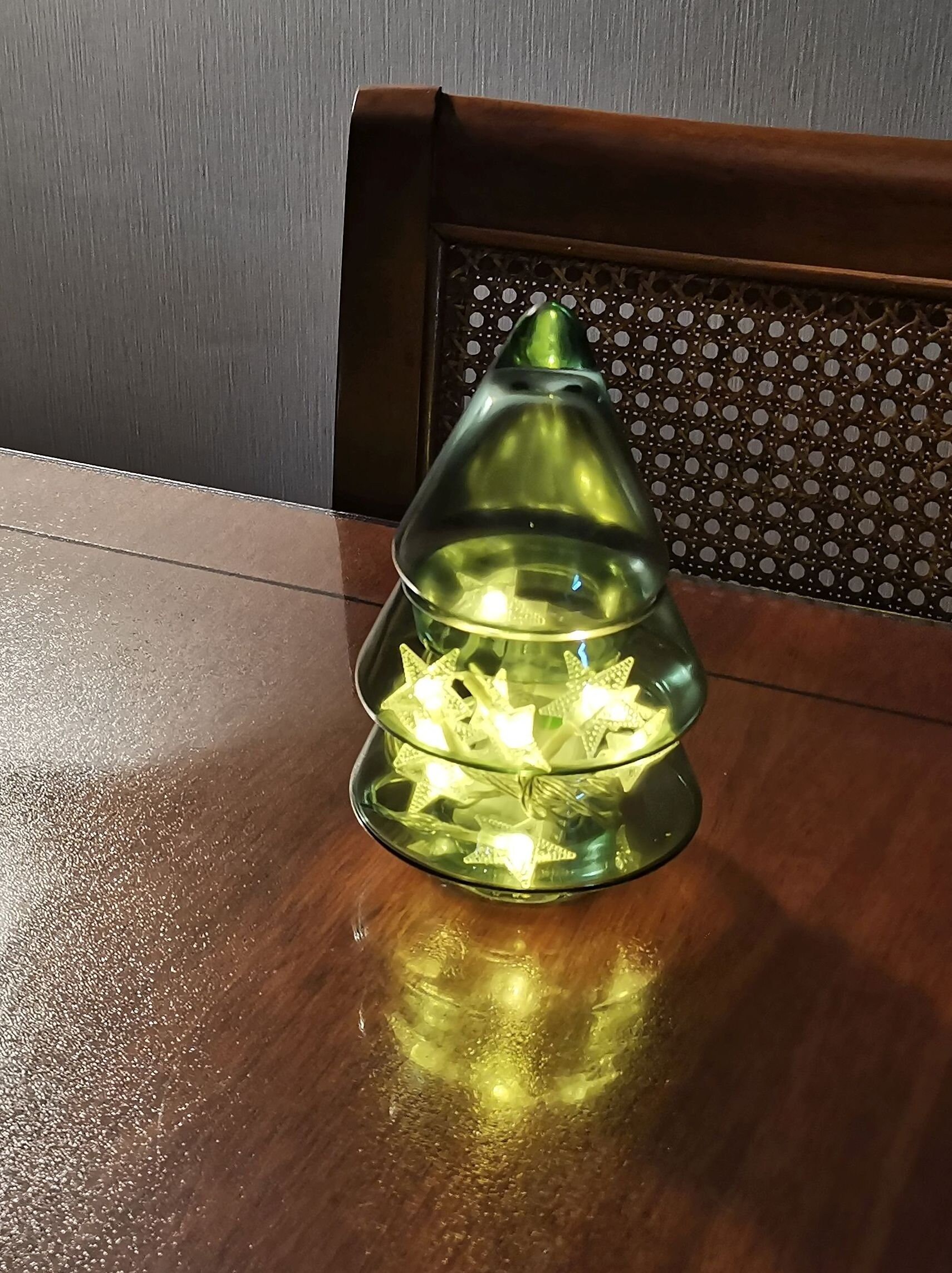 Glass Christmas Tree Jar Etsy UK