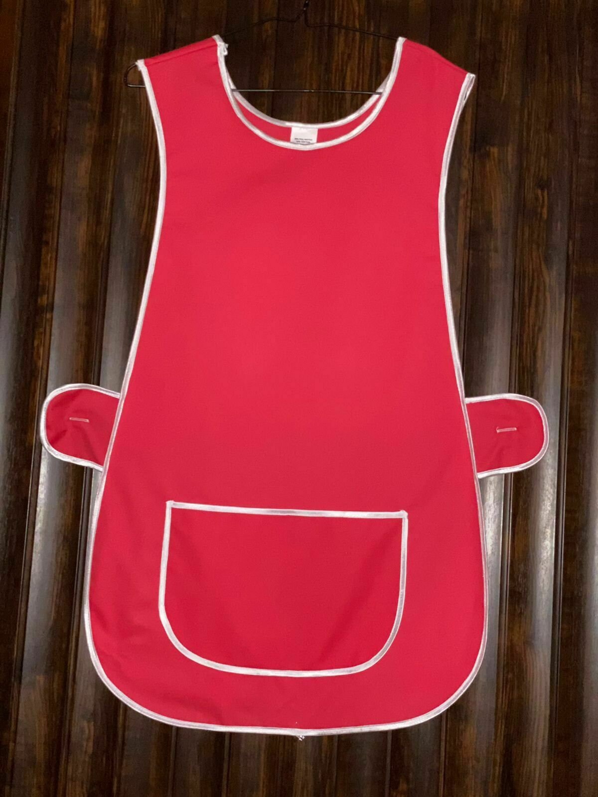 Tabard Apron With Pockets Overall Kitchen Catering Cleaning Workwear Uniform 