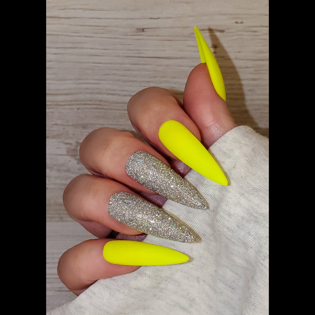 Glamorous Sparkle Mesh - Neon Yellow