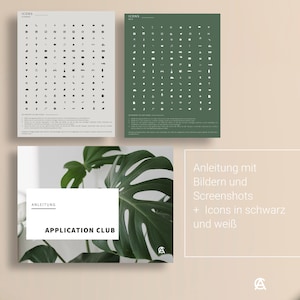 Modern application template in German, with tabular CV, application letter, cover sheet and attachments image 8