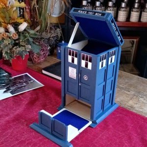 TARDIS inspired Dice Tower Tumbler image 5