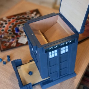 TARDIS inspired Dice Tower Tumbler image 8