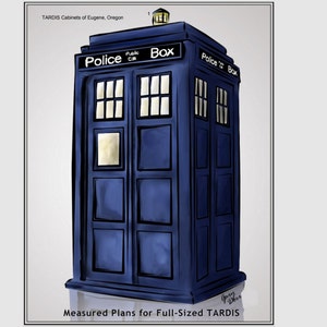 Measured Plans and Cut Lists for a Full Sized TARDIS (53 pages)