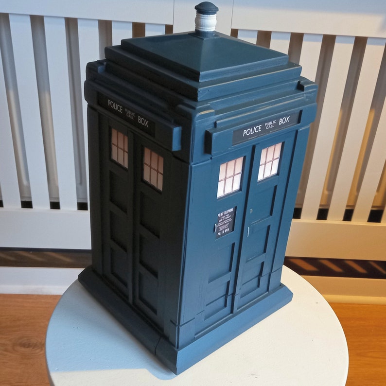 TARDIS inspired Dice Tower Tumbler image 2